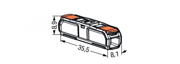 Wago Serie 221 - Durchgangsverbinder -2*4mm (60Stück) - SMARTBLU