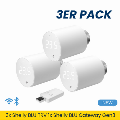 Shelly Plug &amp; Play "TRV" radiatorski termostat WiFi baterija