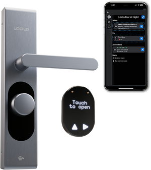 Shelly LOQED Touch Smart Lock Edelstahl Stainless Steel - SMARTBLU 