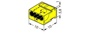 Wago Serie 243- 4-Leiter-Micro-Klemme (100 Stück) gelb