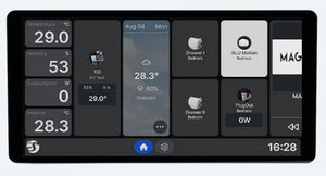 Shelly Wall Display X2i Farbe silber