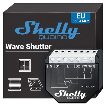 Shelly Flush Mount "Wave Shutter" Relay Dual Roller Shutter Z-Wave