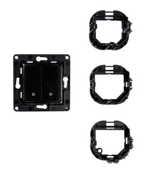 Shelly Wall Switch 2 Farbe Schwarz - SMARTBLU