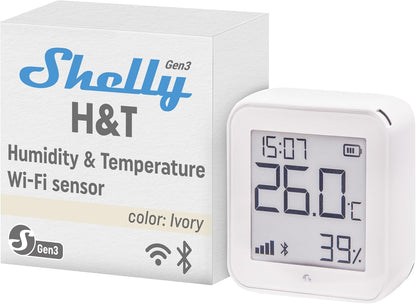 Shelly Plus H&amp;T Gen. 3 Colore Avorio opaco